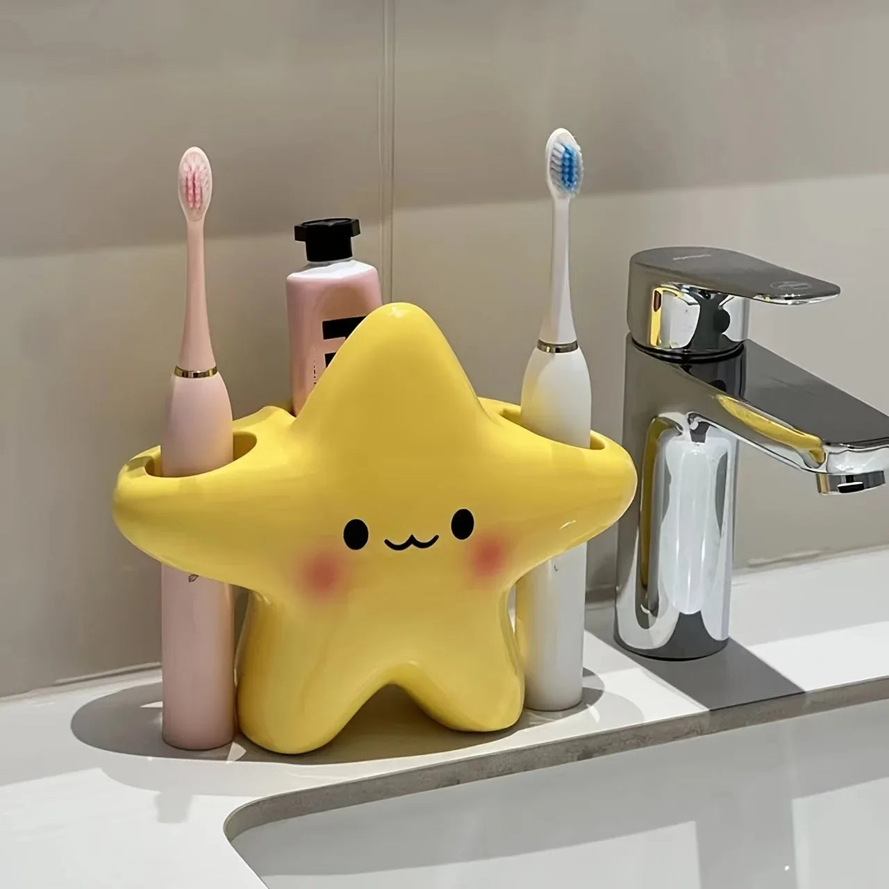 Creative Holder Star Shaped Waterproof Electric Toothbrush Holder Space Saving Portable Toothbrush Storage Rack New Year Gifts