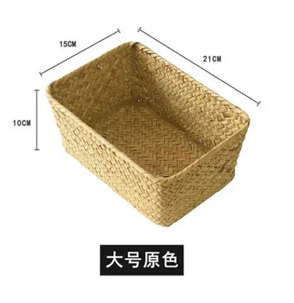 Handmade Seagrass Woven Storage Box 