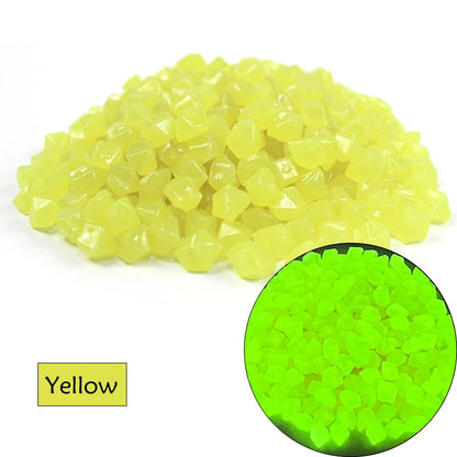 50/100/200Pcs Luminous Stones Outdoor Yard Decorations