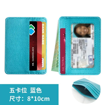 Small ID Card Case 5 Card Slots Cardholder