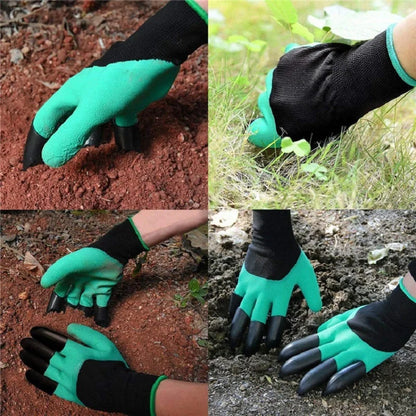 Gardening  Latex Gloves with Claws Breathable Waterproof 