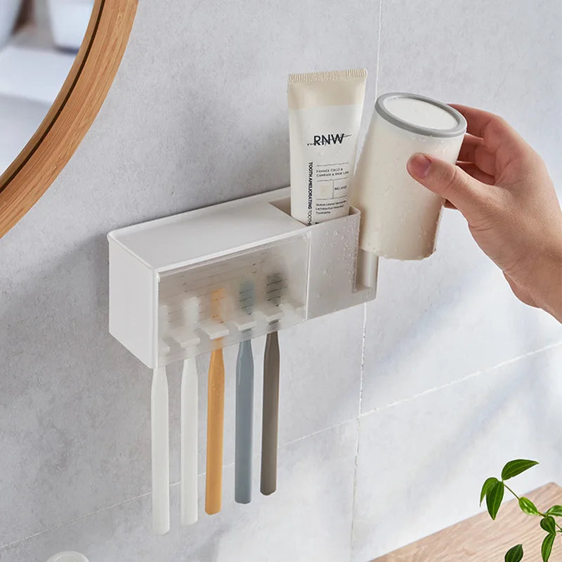 Bathroom Wall Toothpaste Holder 