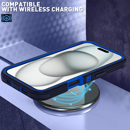 Armor Defender Phone Case for iPhone 17/Pro/Max/Air Bracket Back Cover