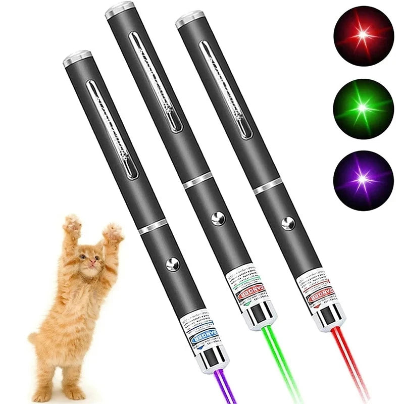 Laser Pointer Three-Color Laser Pointer Projection Pen Toys for Pets and Cats