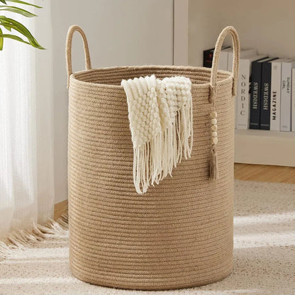 Cotton Laundry Large Storage Basket 