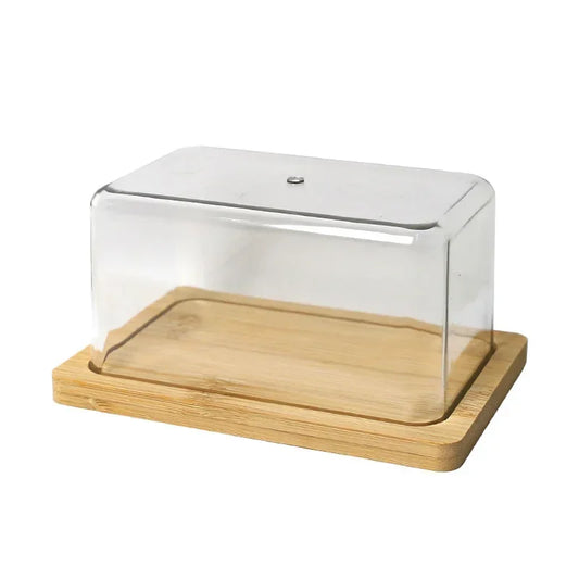 Nordic Butter  Bamboo Countertop Box 
