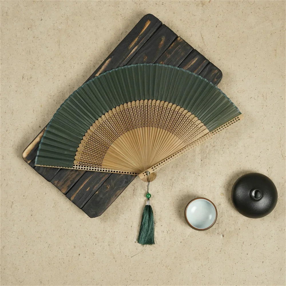 New Bamboo Folding Fan Chinese Style Gift Home Decor
