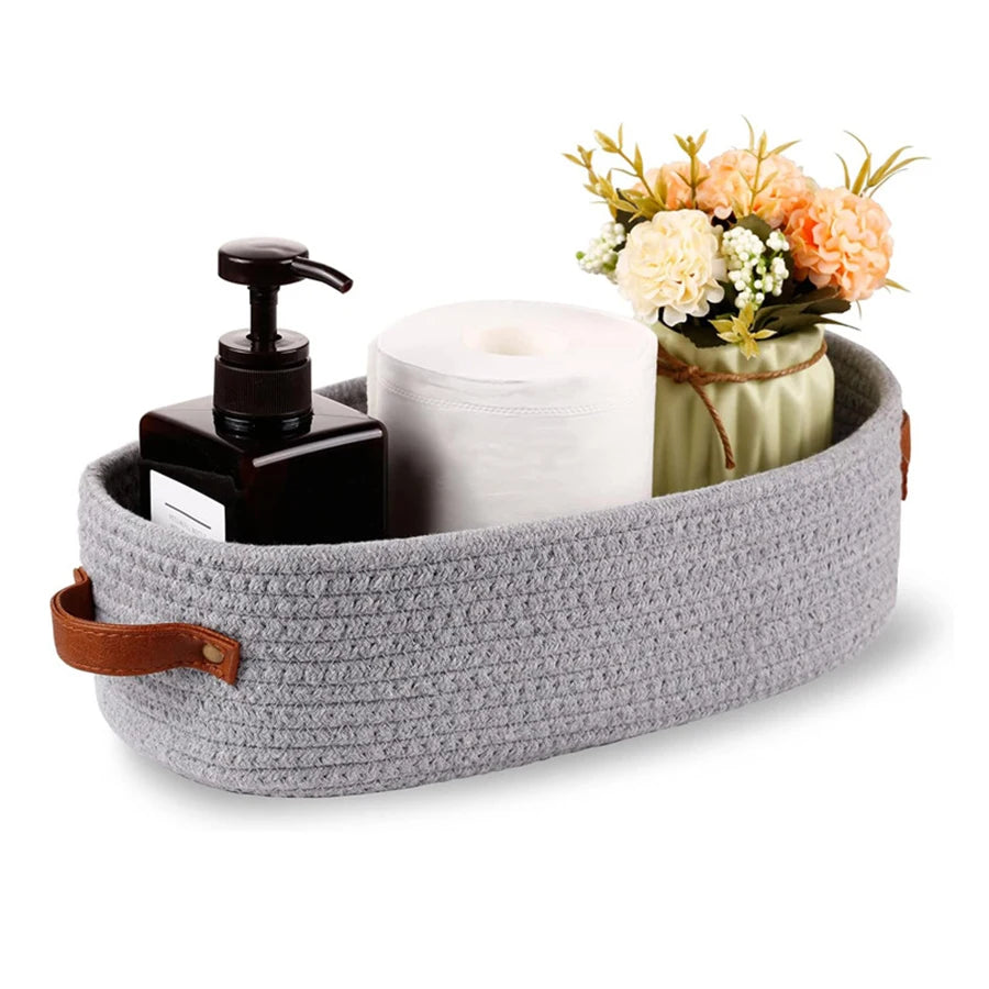 Nordic Cotton Rope Woven Storage Baskets