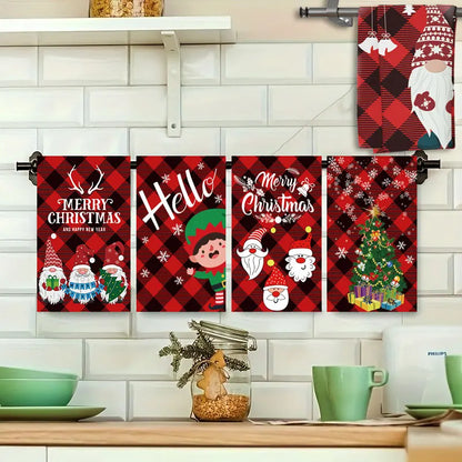 5 Packs of Soft Christmas Towels