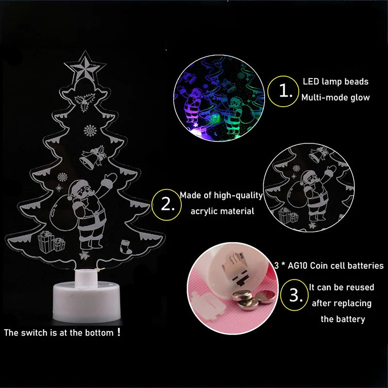Mini Night Christmas LED Lamp 