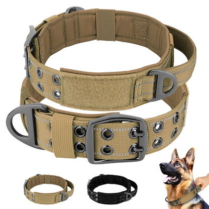 Military Tactical Dog Collar Pet Training 