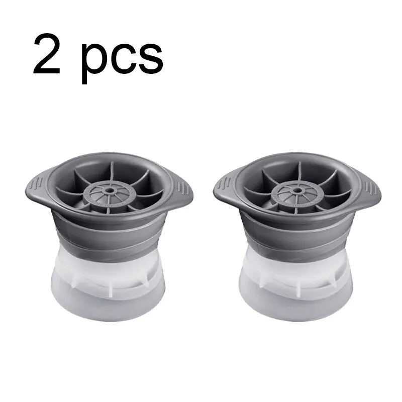 Bar Whiskey round Ice Cube Maker 2Pcs 