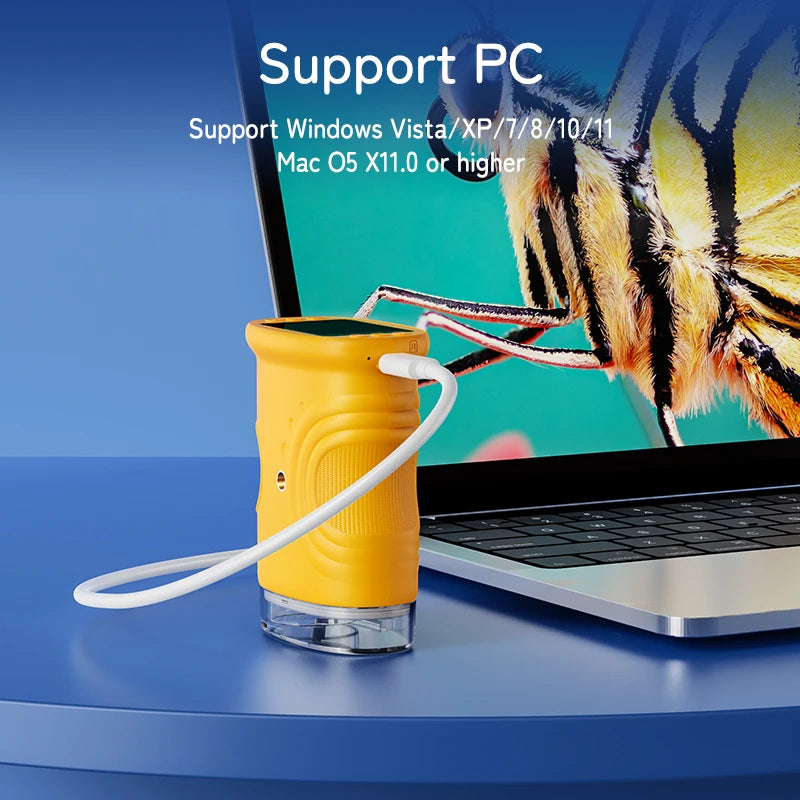 1000X Mini Pocket Microscope with 2" Screen 