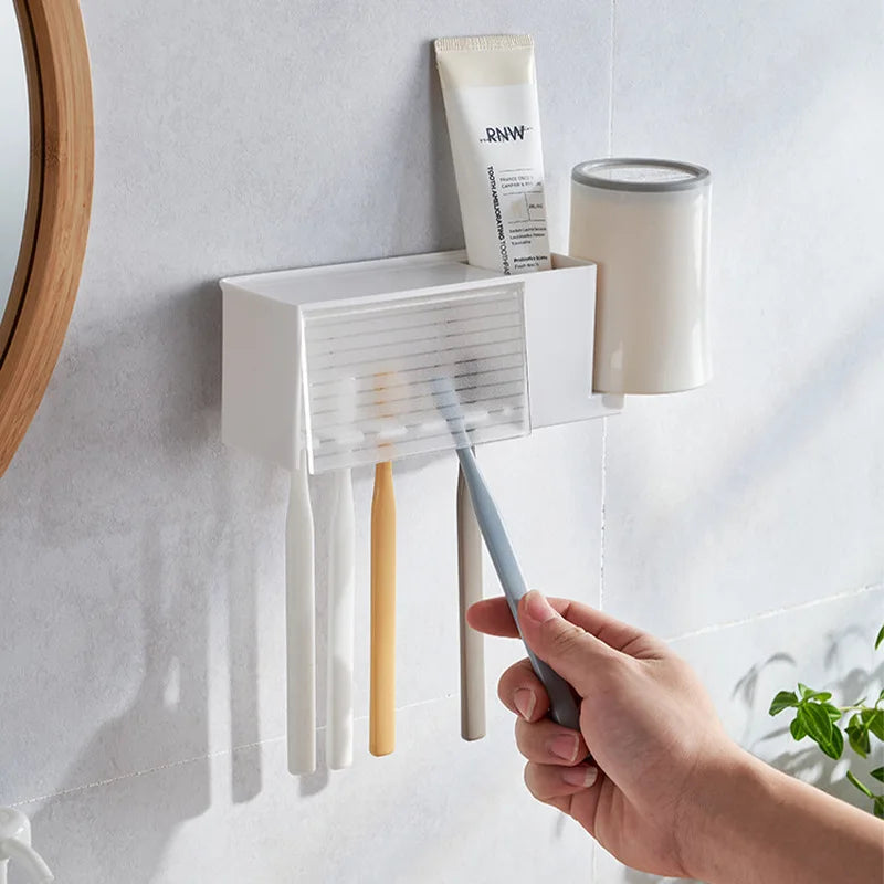 Bathroom Wall Toothpaste Holder 