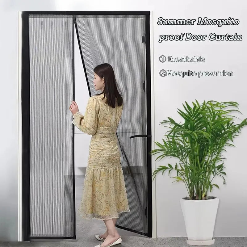 Anti-Mosquito Auto-Close Magnetic Door Mesh 