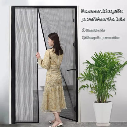 Anti-Mosquito Auto-Close Magnetic Door Mesh 