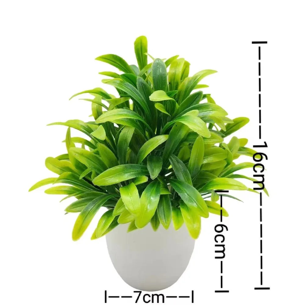 New Mini New Fake Potted Flowers Bonsai Table Decor Artificial Flower False Plants Potted Ornaments Home Garden Decor