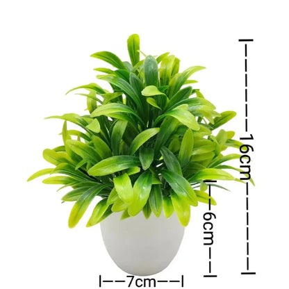 New Mini New Fake Potted Flowers Bonsai Table Decor Artificial Flower False Plants Potted Ornaments Home Garden Decor
