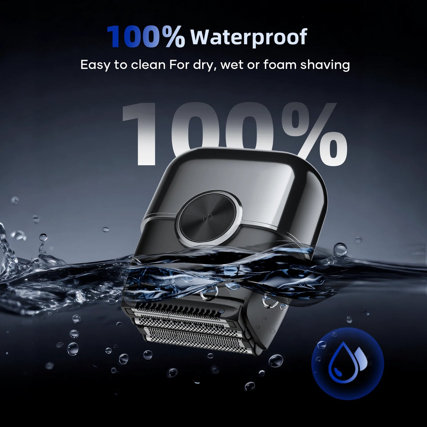 KENSEN® S26 Mini Electric Shaver 4D Floating Blades 
