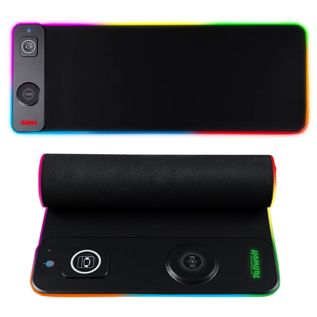 Wireless Charging RGB Luminous Mouse Pad Charger Phone 