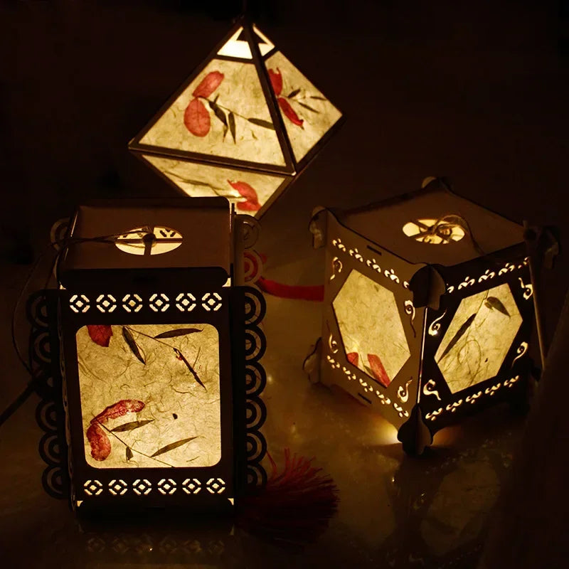 Retro Style Chinese DIY Palace Portable Blossom Flower Light Lamp 