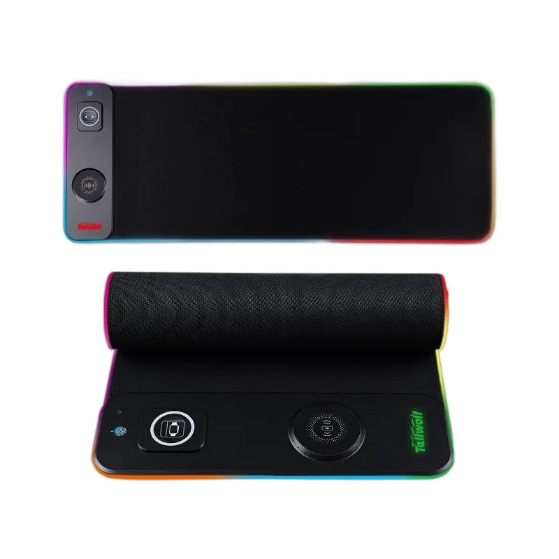 Wireless Charging RGB Luminous Mouse Pad Charger Phone 