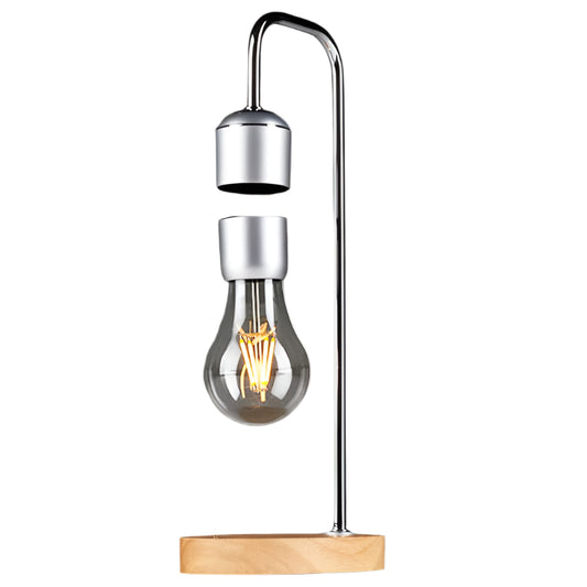 Magnetic Levitating Floating Wireless LED Light Bulb with Wireless Charger for Desk Lamp Home Room Office Decor Unique Gift