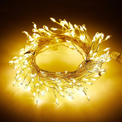 3/6/9M USB Power LED Firecracker String Lights Remote Control