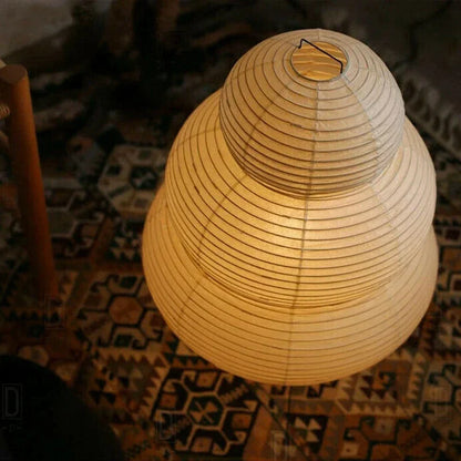 Japanese Design White Rice Paper Decorative Desk Floor Lamp