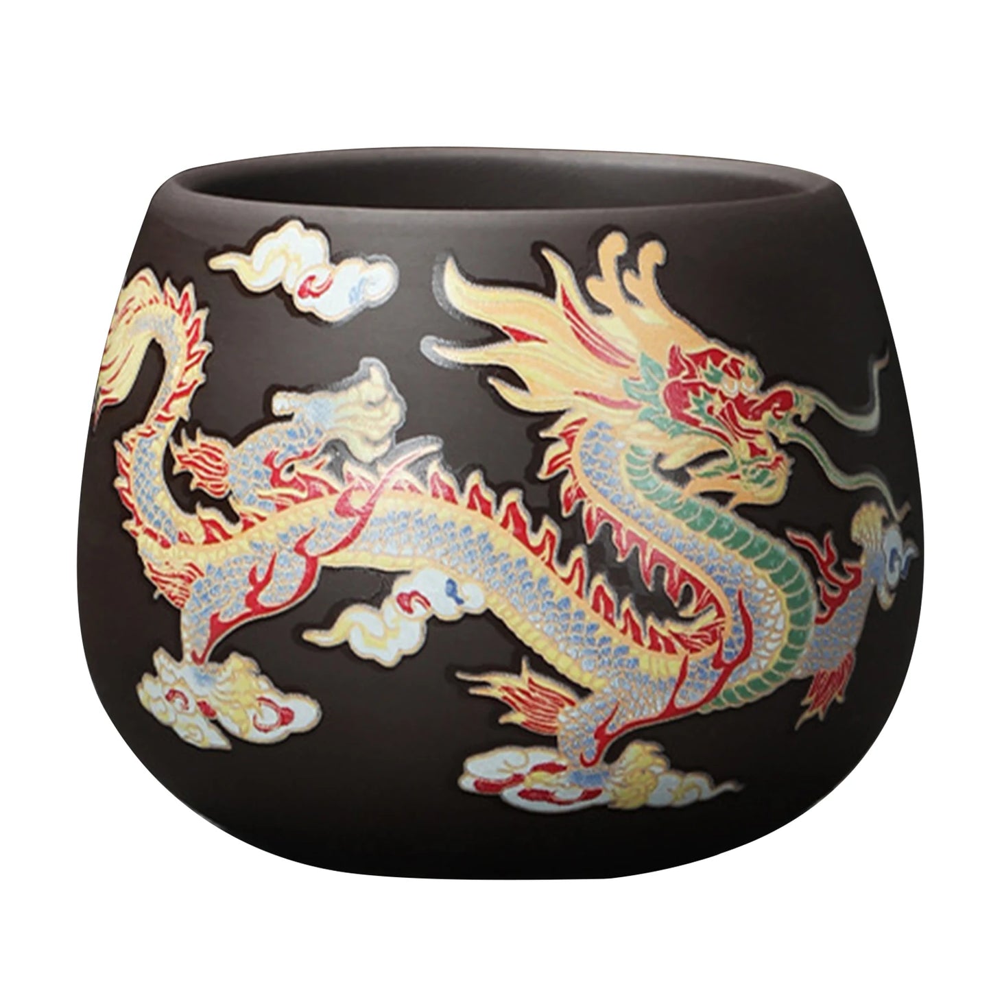 135-350Ml Dragon Teapot Chinese Style Color-Changing Purple Clay Tea Pot Anti-Scald Handle Tea Brewer for Offices Home Camping