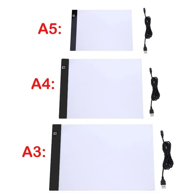 Three Level Dimmable Led Light Pad Drawing Board A3/A4/A5 