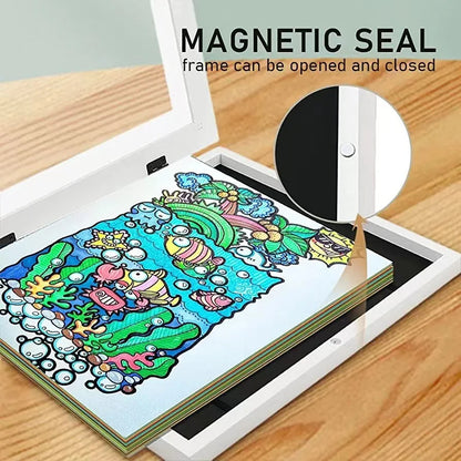 Magnetic Kids Art Frames Display 