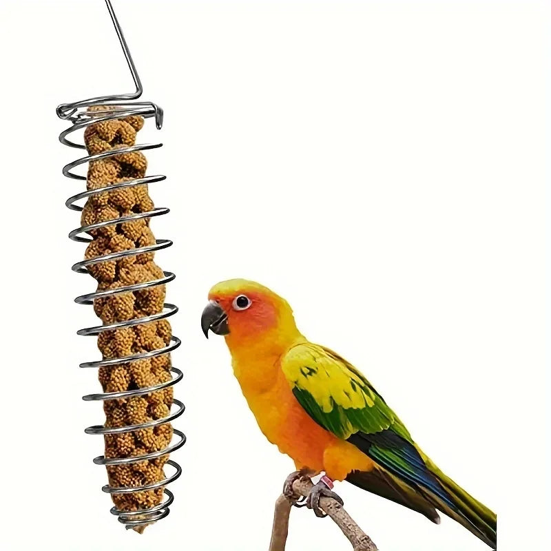 Stainless Steel Parrot Forager Feeder Durable Outdoor Bird Feeding