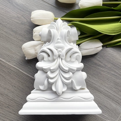 European Style PU Beam Support Finished Shape Villa Exterior Wall French Carved Elephant Trunk Curved Arch Non-Gypsum Dumb Decor