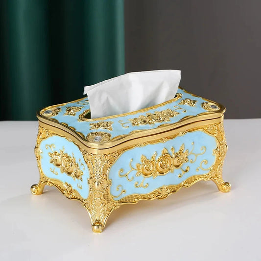 European-Style Retro Tissue Box Luxury Home Decoration