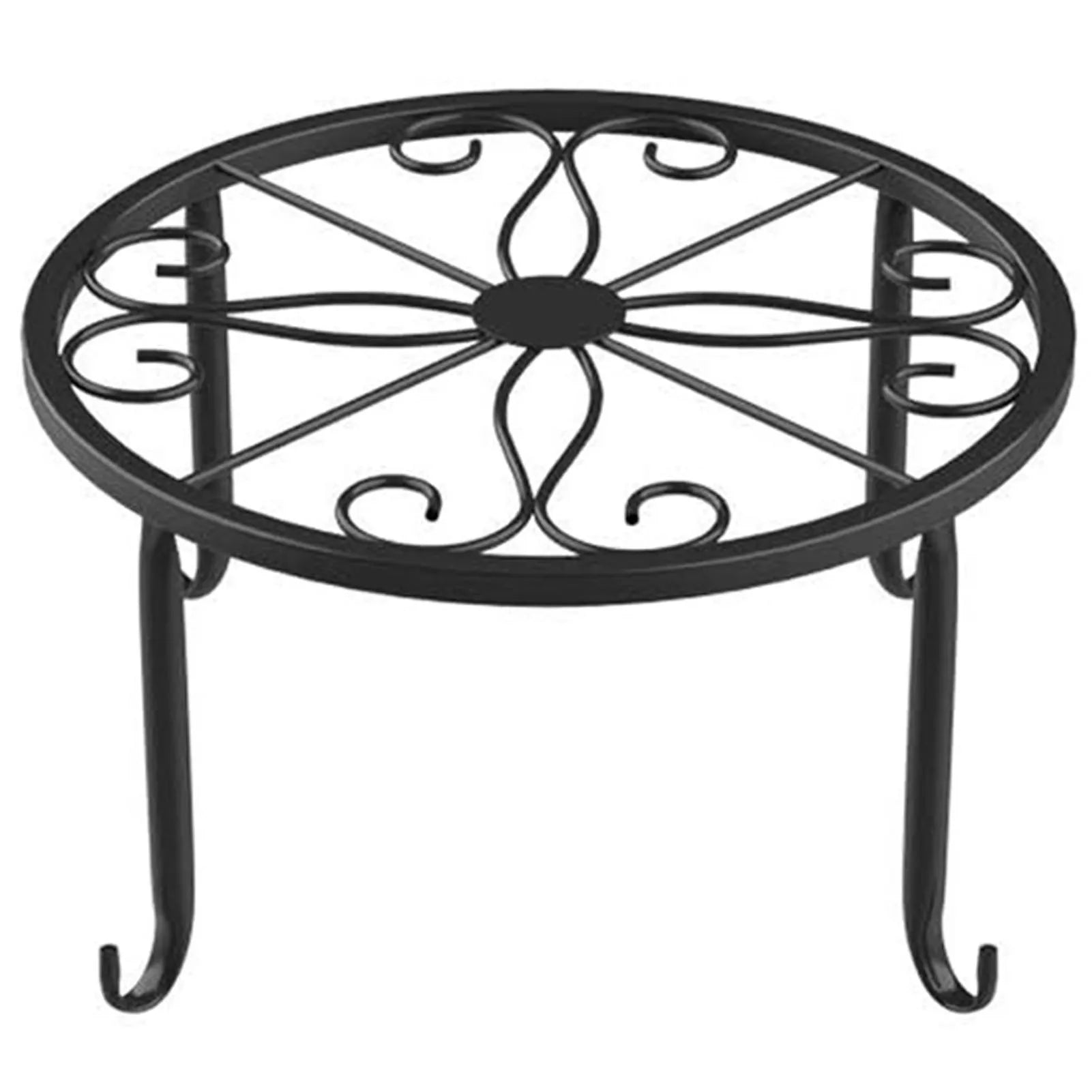 Metal Hollow Round Plant Shelf – Elegant Flower Pot Stand for Home & Garden