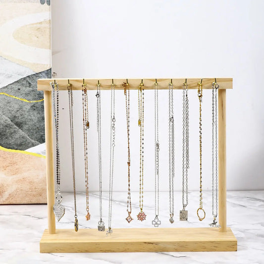 Jewelry Organizer Display Wood Stand