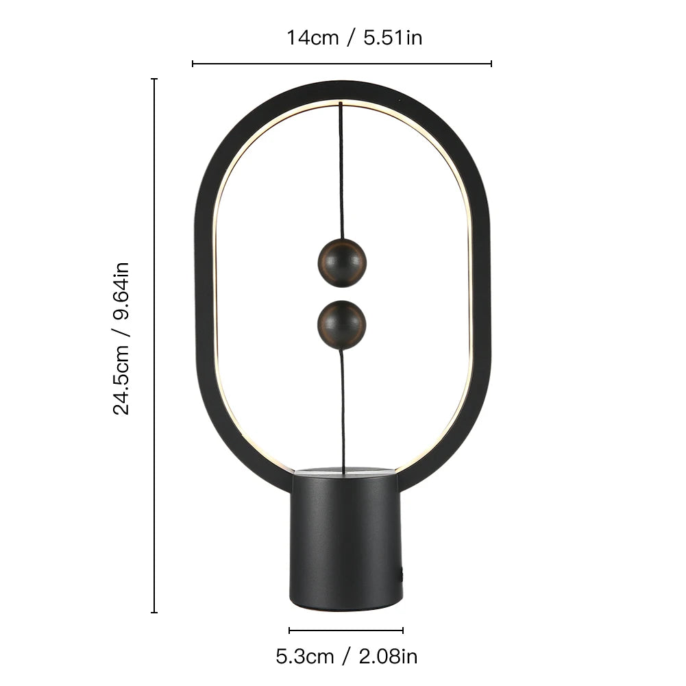 C2 Creative Desk Table Lamp Light LED Mini Balance Light Night Light Balance Lamp USB Bedside Night Lamp Decorative for Bedroom