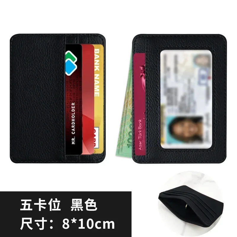 Small ID Card Case 5 Card Slots Cardholder