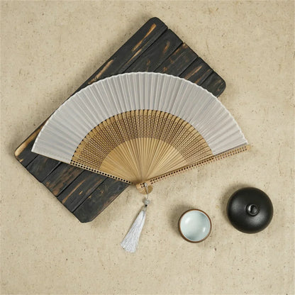 New Bamboo Folding Fan Chinese Style Gift Home Decor