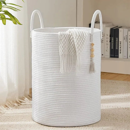 Cotton Laundry Large Storage Basket 