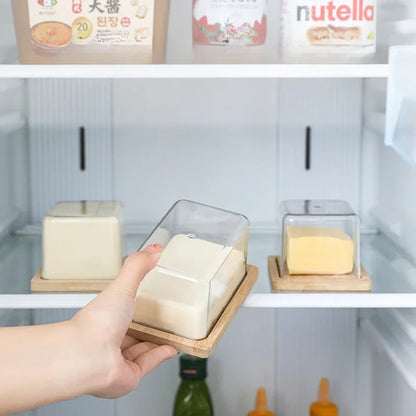 Nordic Butter  Bamboo Countertop Box 