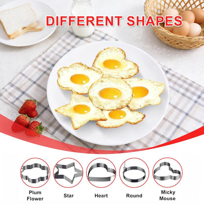 Stainless Steel Pancake & Egg Shaper for Frying Pan 