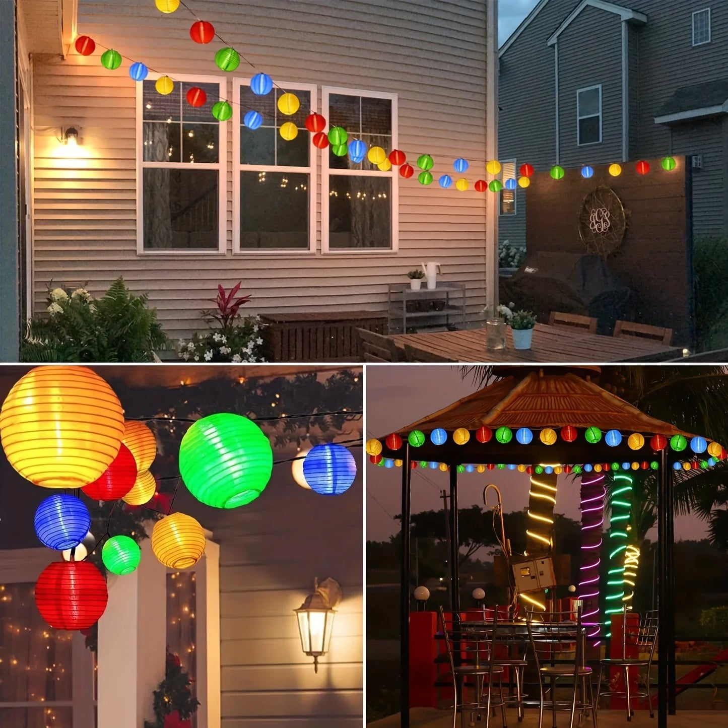 Solar Lantern String Lights 