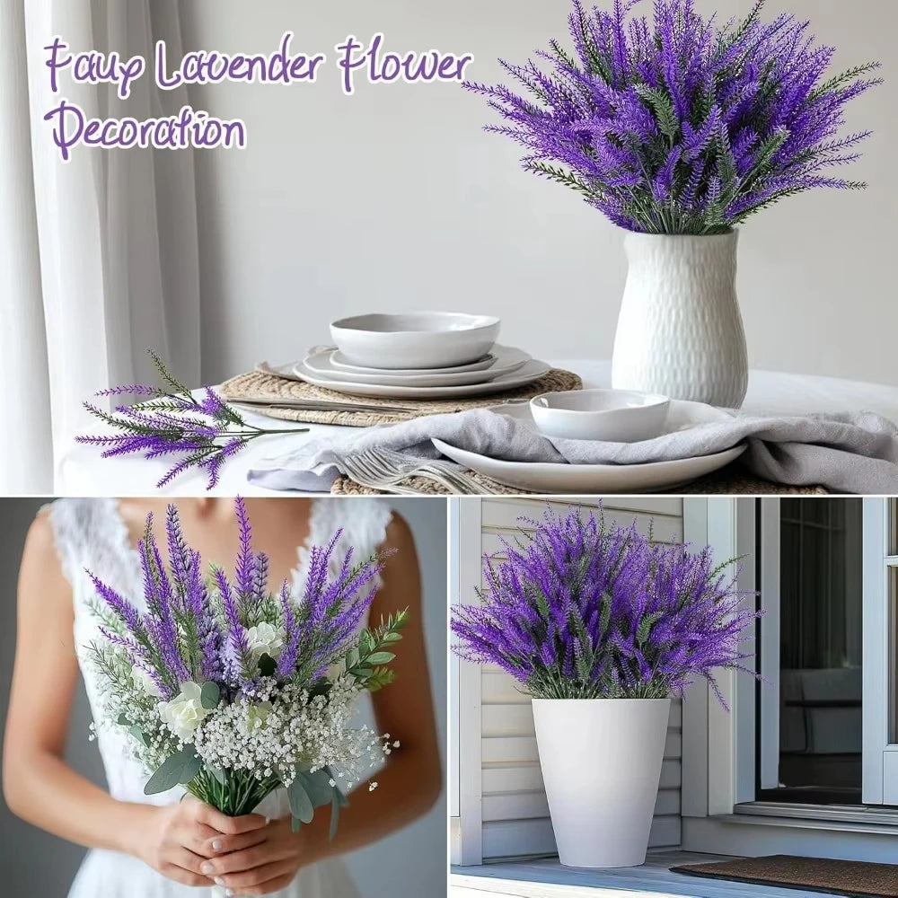 5Pcs Artificial Lavender Flower Heads