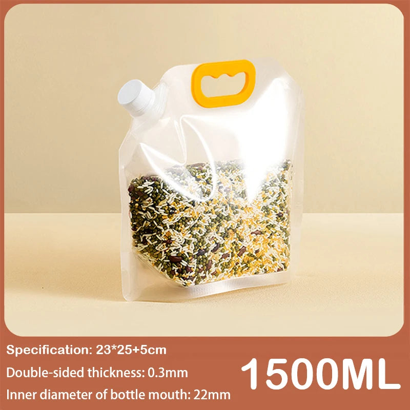 Grain Storage Bag Portable Insect Proof Fresh Keeping Bag 
