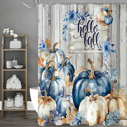 Autumn Pumpkin Shower Curtain