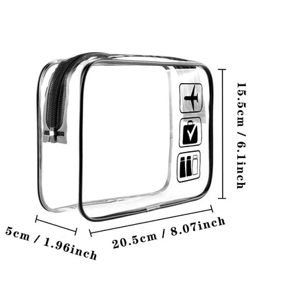 Transparent Zipper Makeup Bag Organizer Box Men Women Travel Clear Cosmetic Bag Waterproof Toiletry Wash Make up Bags