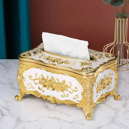 European-Style Retro Tissue Box Luxury Home Decoration