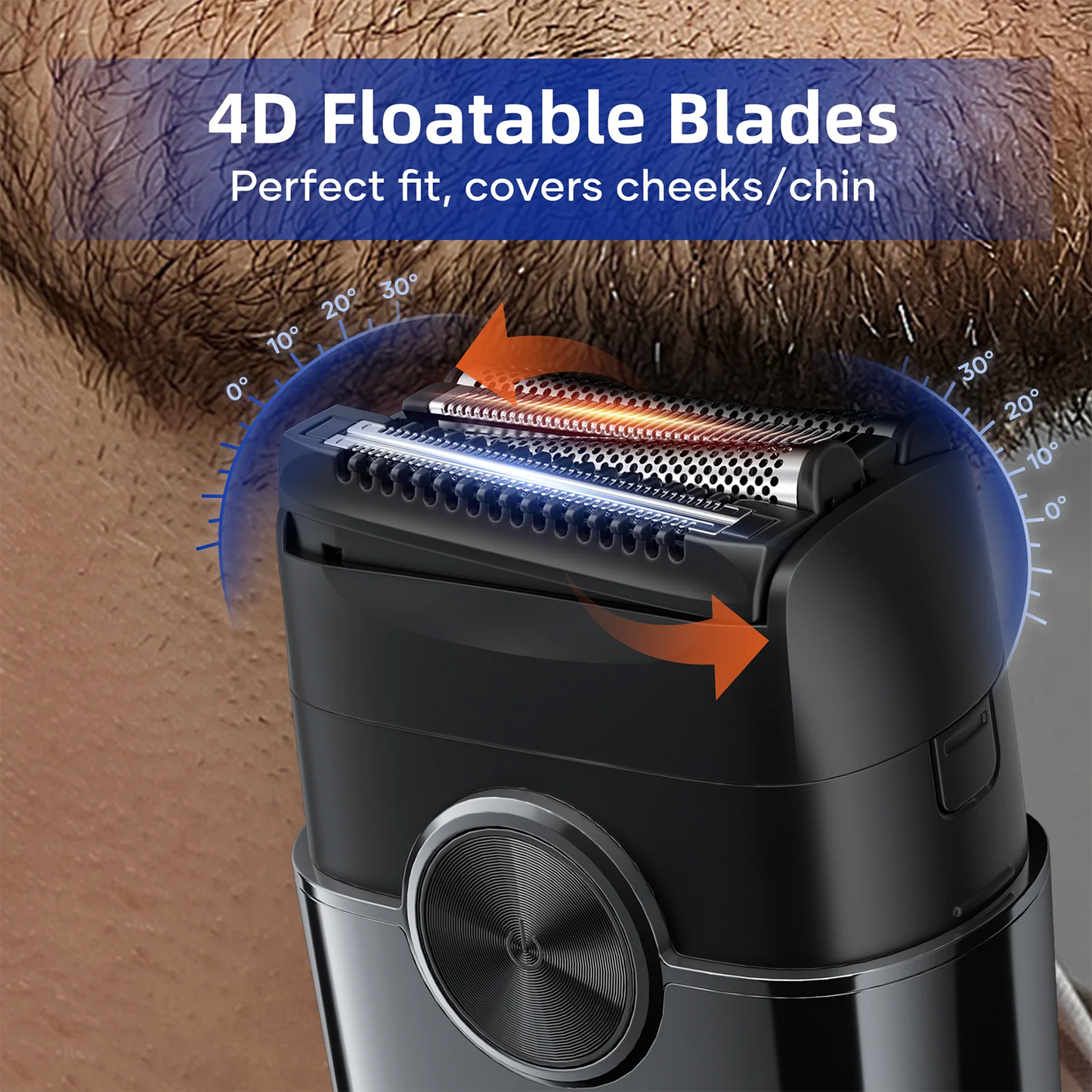 KENSEN® S26 Mini Electric Shaver 4D Floating Blades 